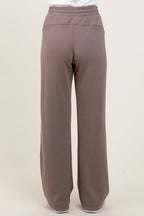 Mocha Straight Leg Drawstring Sweatpants