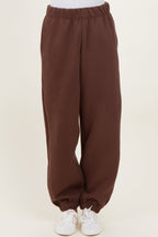 Brown Fleece Sweatpants