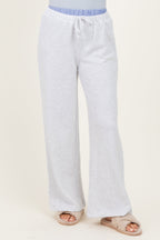 Heather Grey Contrast Waistband Lounge Pants