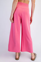 Fuchsia Ankle Wide Leg Lounge Pants