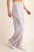 Beige Stripe Detail Lounge Pants
