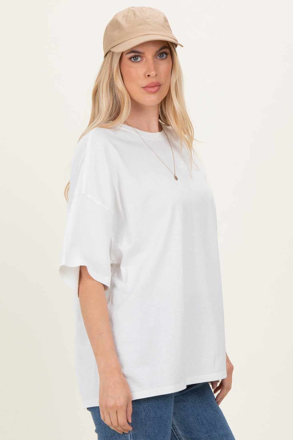 Ivory Oversized Mineral Wash T-Shirt
