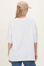 Ivory Oversized Mineral Wash T-Shirt