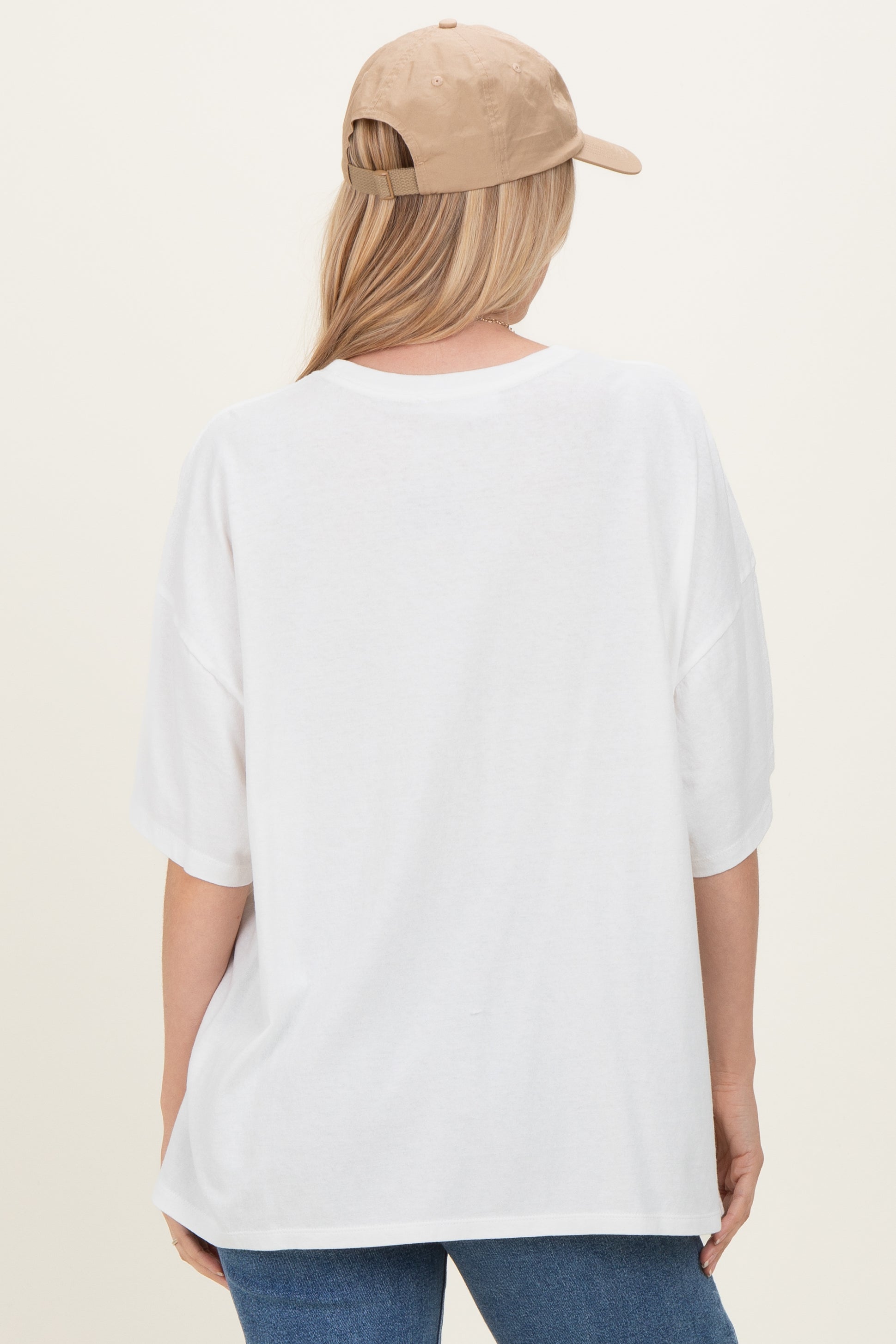 Ivory Oversized Mineral Wash T-Shirt