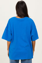 Ocean BlueCotton Oversized Tee