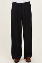 Black Smocked Waist Trousers