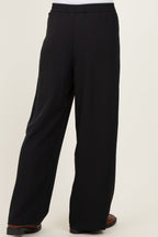 Black Smocked Waist Trousers