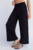 Black Ankle Wide Leg Pants