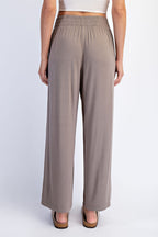 Taupe Ankle Wide Leg Pants