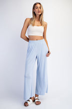 Light Blue Ankle Wide Leg Pants