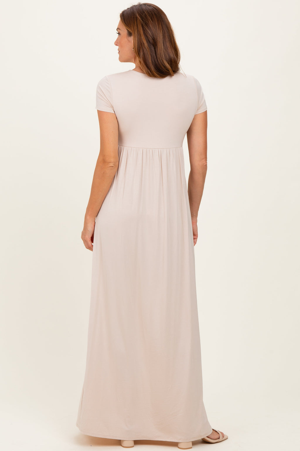 PinkBlush Coco Draped Nursing Maxi Dress